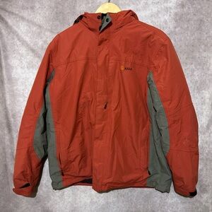 Aigle Men’s Winter jacket Dark Salmon and Gray size L